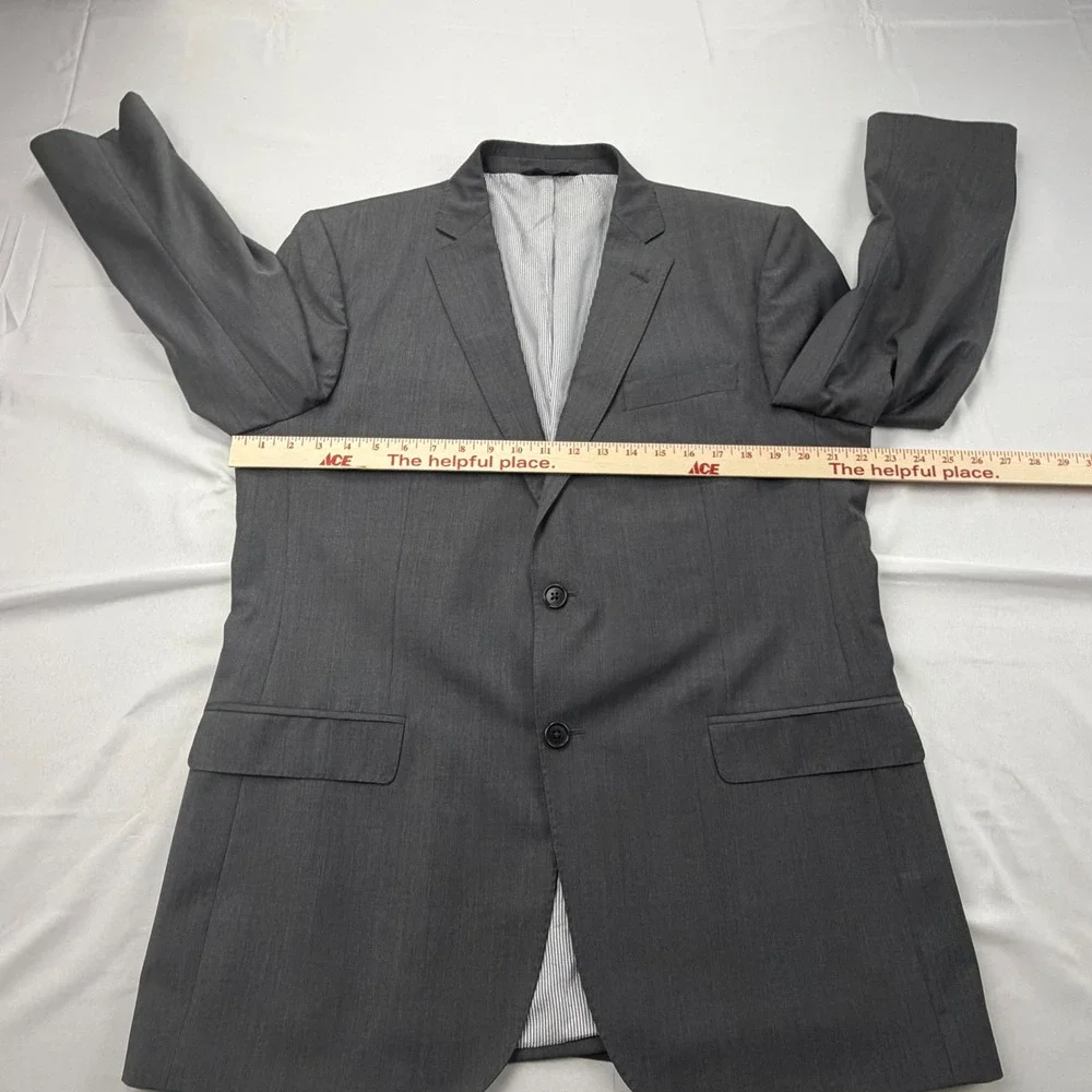 Brooks Brothers Blazer Mens 43R Gray Explorer Madison Fit Wool Blend‎ Sport Coat